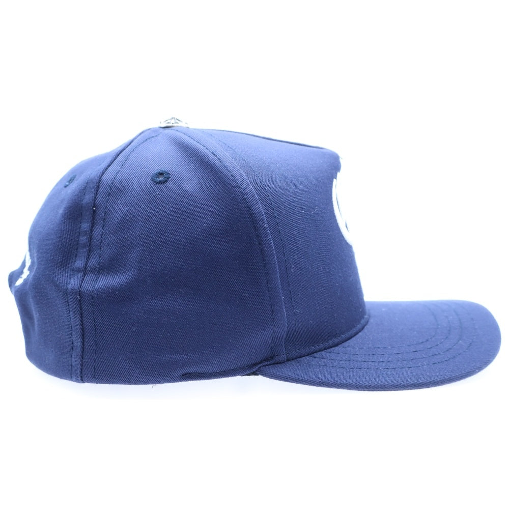 CHROME HEARTS(クロムハーツ) CH HAT CH刺繍ベースボールキャップ 帽子 ネイビー