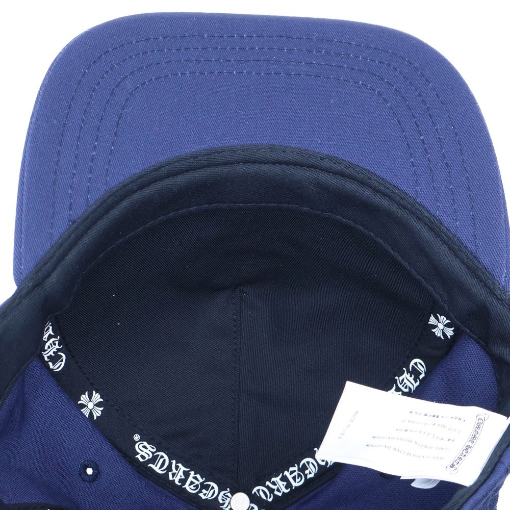 CHROME HEARTS(クロムハーツ) CH HAT CH刺繍ベースボールキャップ 帽子 ネイビー