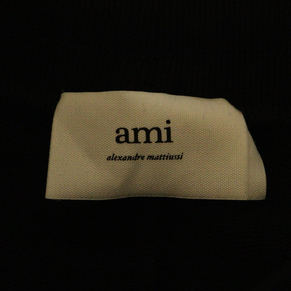 AMI Alexandre Mattiussi(アミアレクサンドルマテュッシ) AMI DE COEUR JOGGING UTR235.747 アミ ドゥ クール ポケット ロゴ スウェットパンツ ブラック