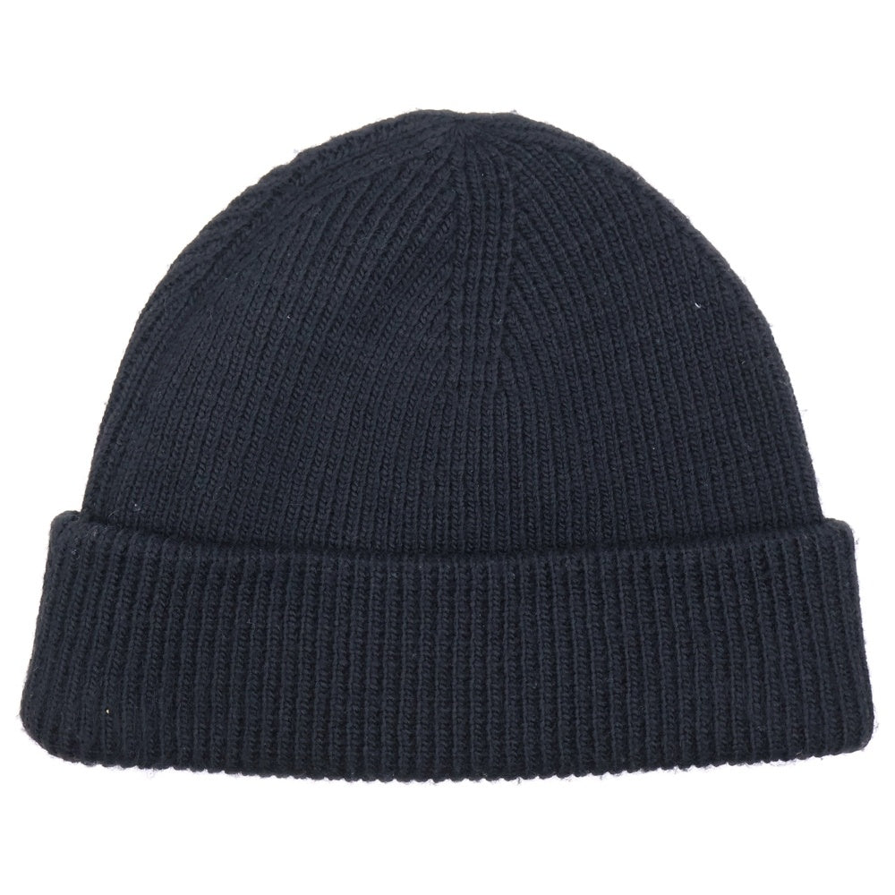 ALEXANDER WANG(アレキサンダーワン) DEBOSS BEANIE 4KC4239073 ロゴ刺繍ビーニー ニット帽 ブラック