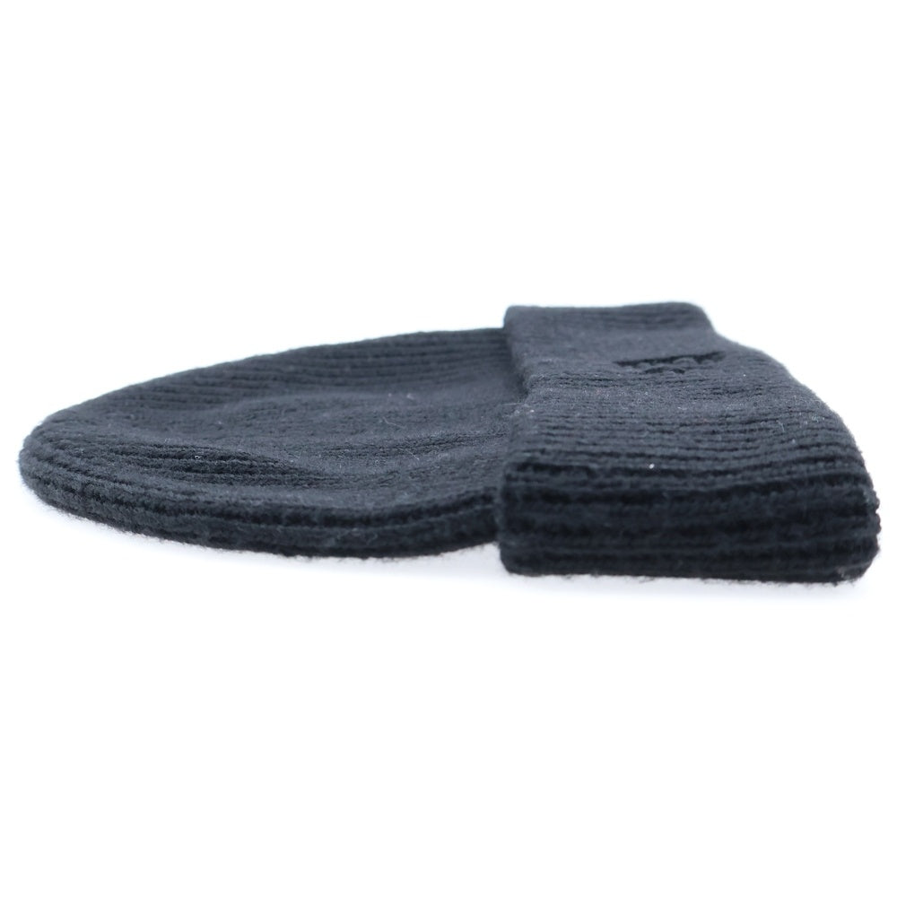 ALEXANDER WANG(アレキサンダーワン) DEBOSS BEANIE 4KC4239073 ロゴ刺繍ビーニー ニット帽 ブラック
