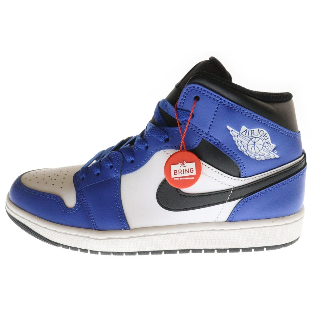 NIKE(ナイキ) AIR JORDAN 1 MID GAME ROYAL BLACK WHITE DQ8426-402 エアジョーダン1 ミッドカットスニーカー ゲーム ロイヤル ブラック ホワイト ブルー US10.5/28.5cm
