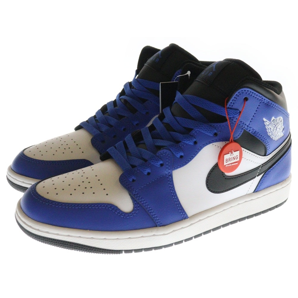 NIKE(ナイキ) AIR JORDAN 1 MID GAME ROYAL BLACK WHITE DQ8426-402 エアジョーダン1 ミッドカットスニーカー ゲーム ロイヤル ブラック ホワイト ブルー US10.5/28.5cm