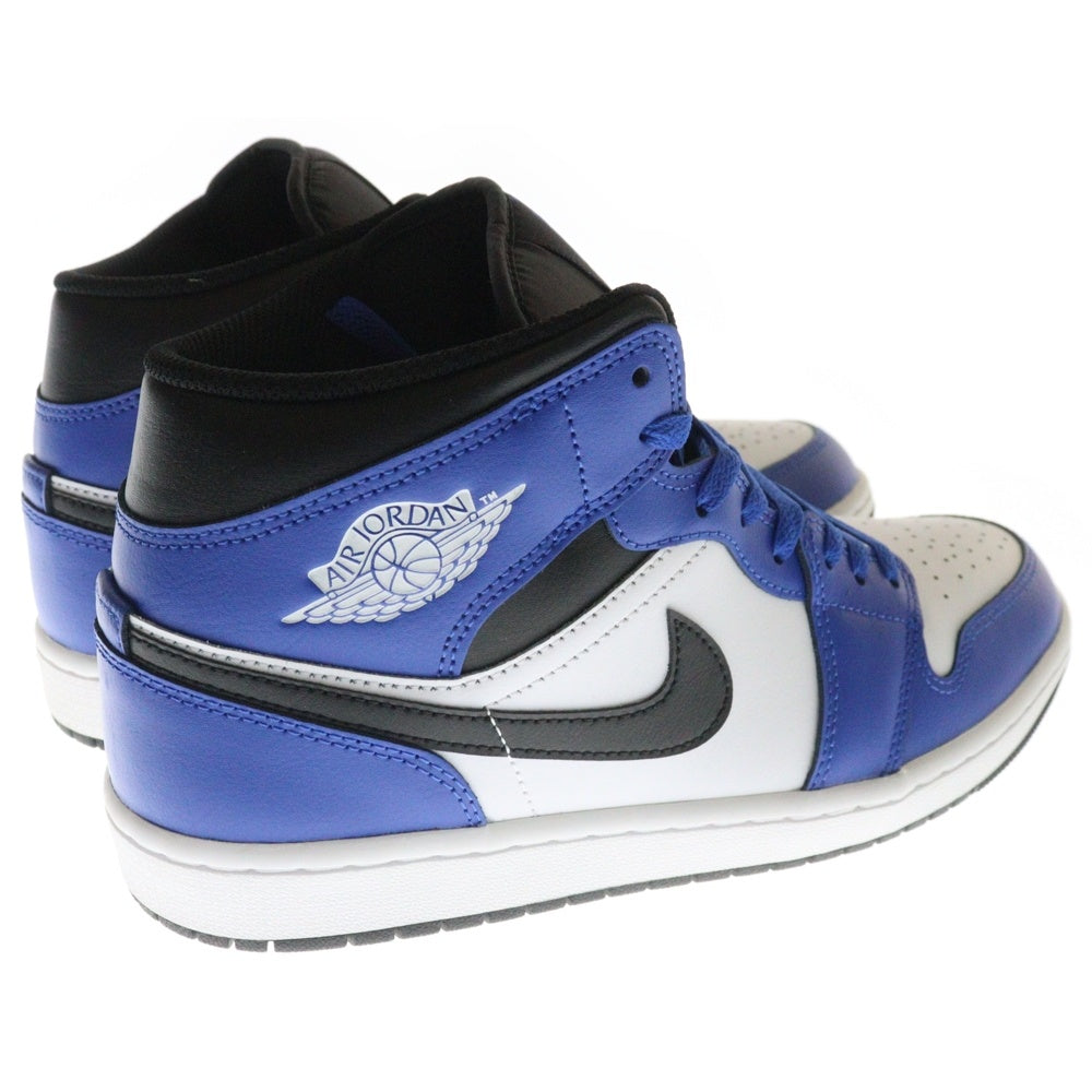 NIKE(ナイキ) AIR JORDAN 1 MID GAME ROYAL BLACK WHITE DQ8426-402 エアジョーダン1 ミッドカットスニーカー ゲーム ロイヤル ブラック ホワイト ブルー US10.5/28.5cm