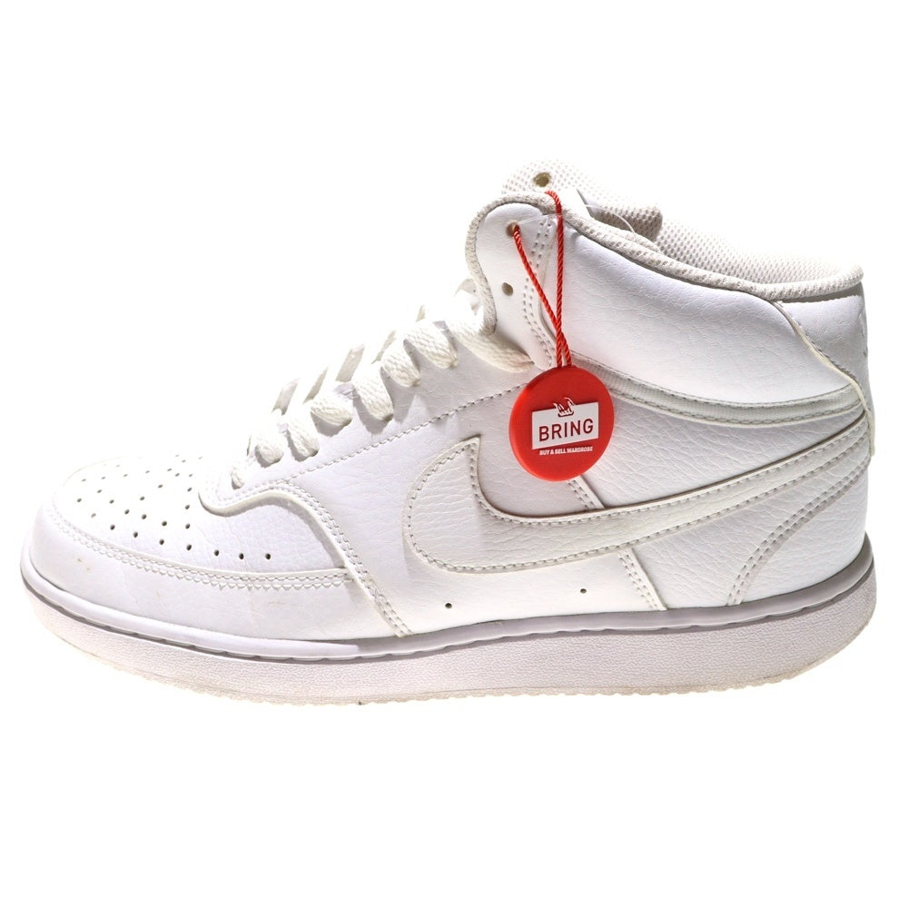 NIKE(ナイキ) COURT VISION MID SL CD5467-100 コート ヴィジョン ミドルカットスニーカー ホワイト U8.5/26.5cm