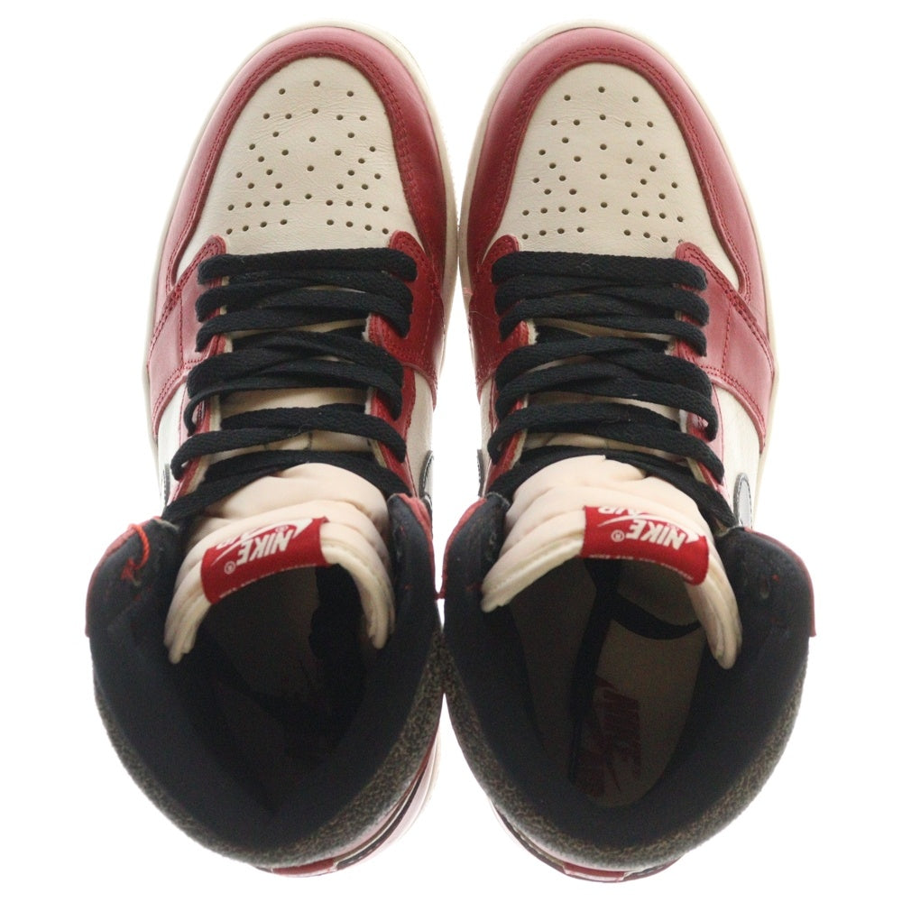 NIKE(ナイキ) AIR JORDAN 1 LOST&FOUND DZ5485-612 エアジョーダン1 ロスト&ファウンド シカゴ ハイカットスニーカー ホワイト/レッド US9/27cm