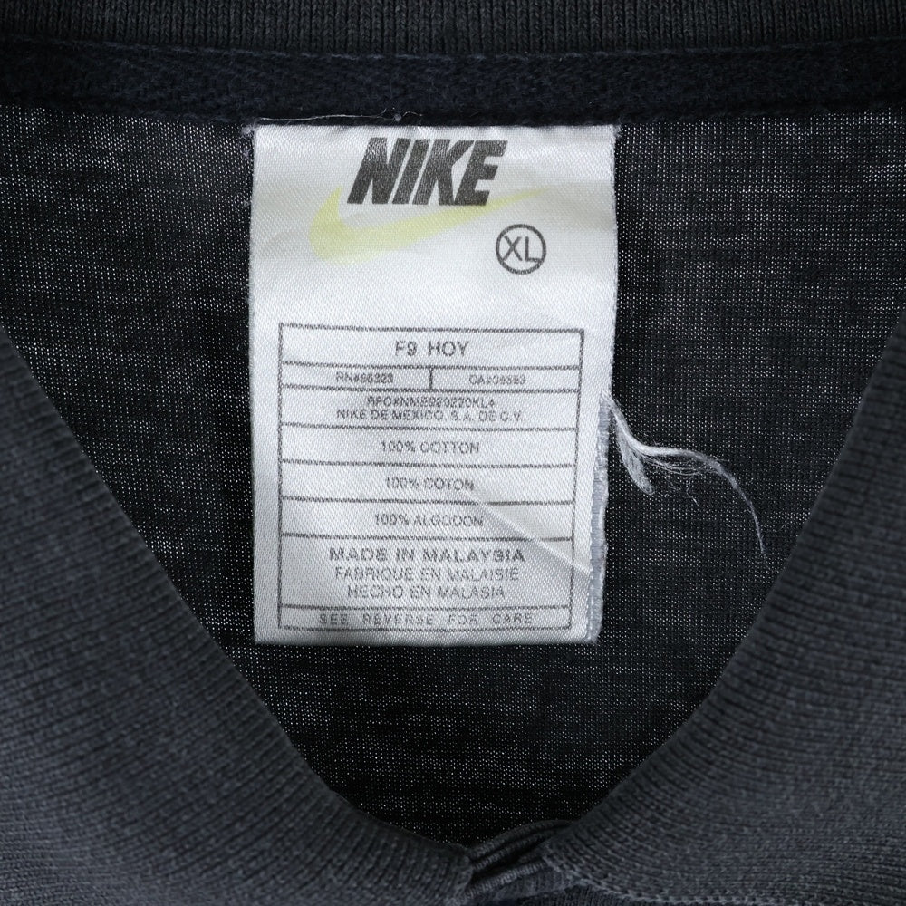 NIKE(ナイキ) 00s ロゴ 半袖ポロシャツ ブラック