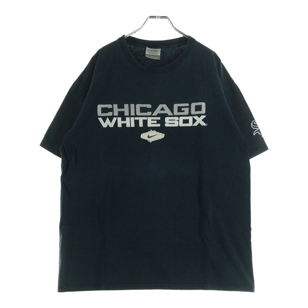 NIKE(ナイキ) CHICAGO WHITE SOX プリント クルーネック半袖Tシャツカットソー ネイビー