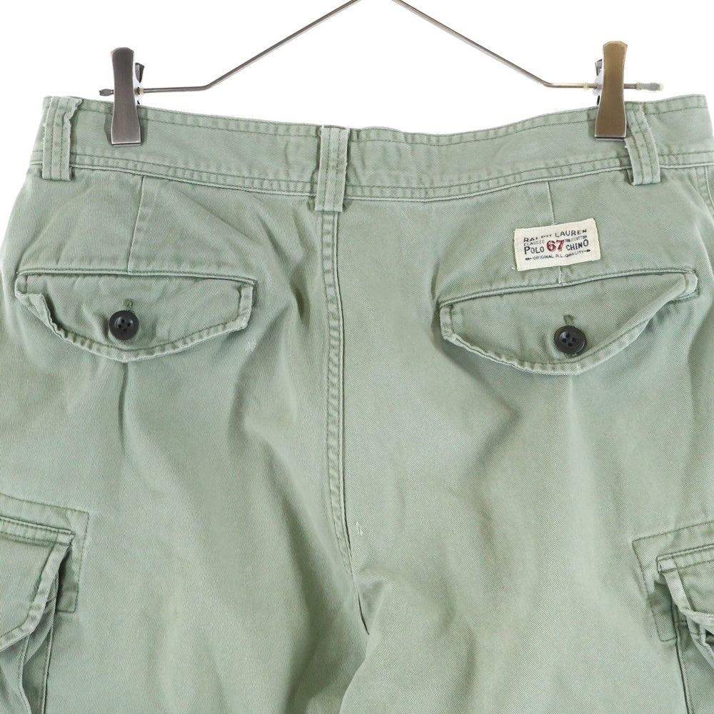 POLO RALPH LAUREN(ポロラルフローレン) 90s POLO 67CHINO カーゴショーツ ハーフパンツ グリーン