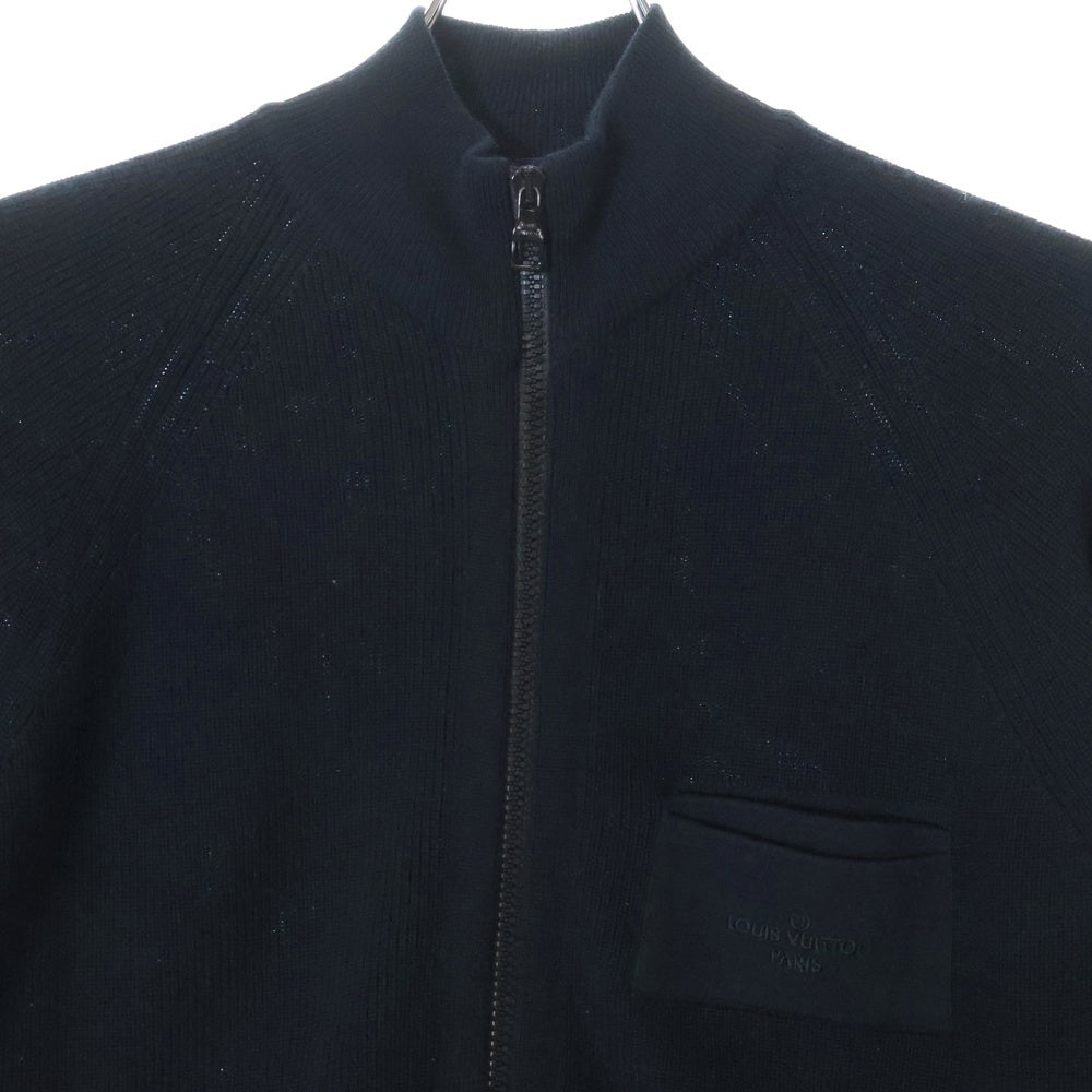 LOUIS VUITTON(ルイヴィトン) 21SS ジップアップ ウール ニット ジャケット ブラック RM211Q VOR HHN40W