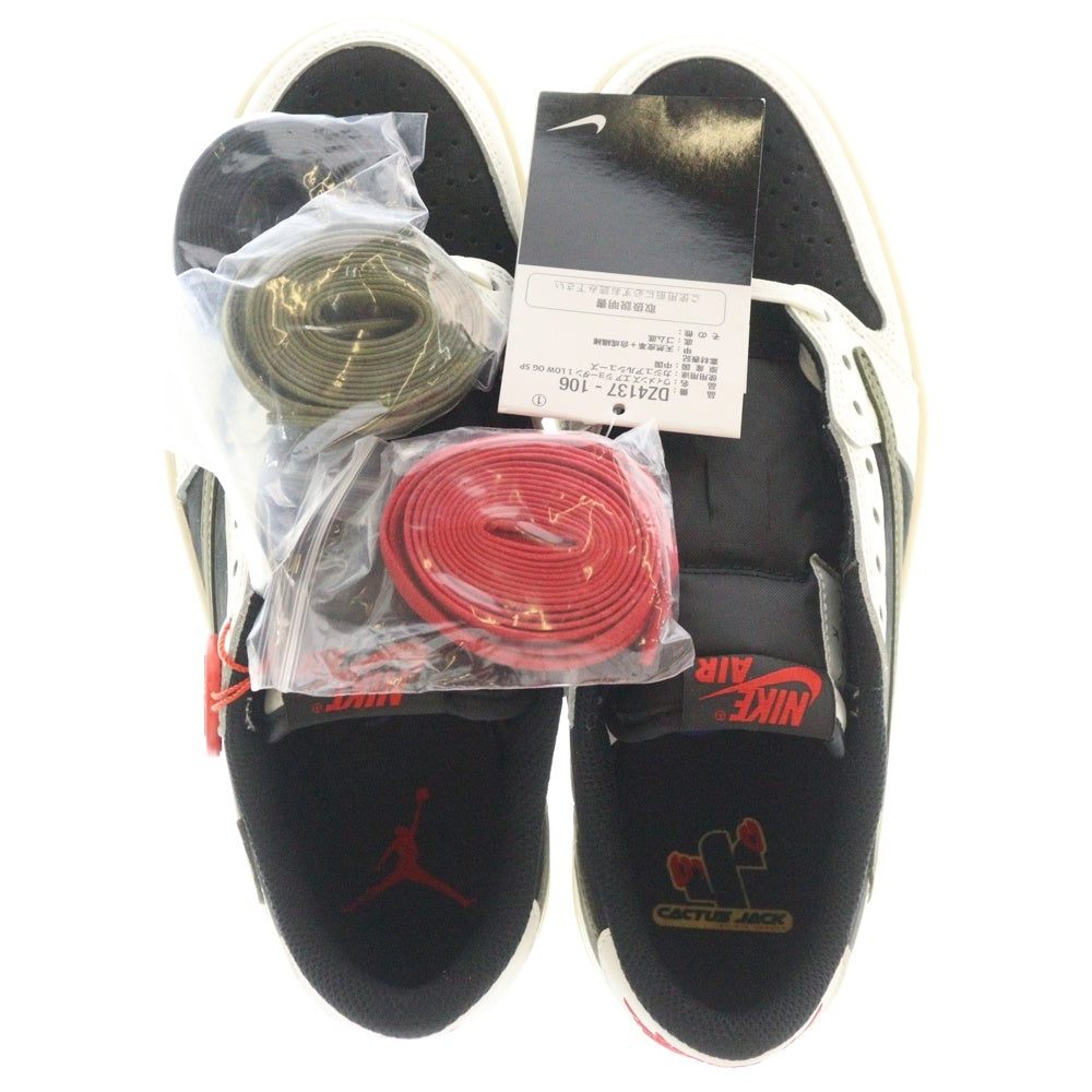 NIKE(ナイキ) WMNS AIR JORDAN 1 LOW OG SP MEDIUM OLIVE DZ4137-106 ウィメンズ トラヴィススコット エアジョーダン1ミディアムオリーブ ローカットスニーカー US7/24cm