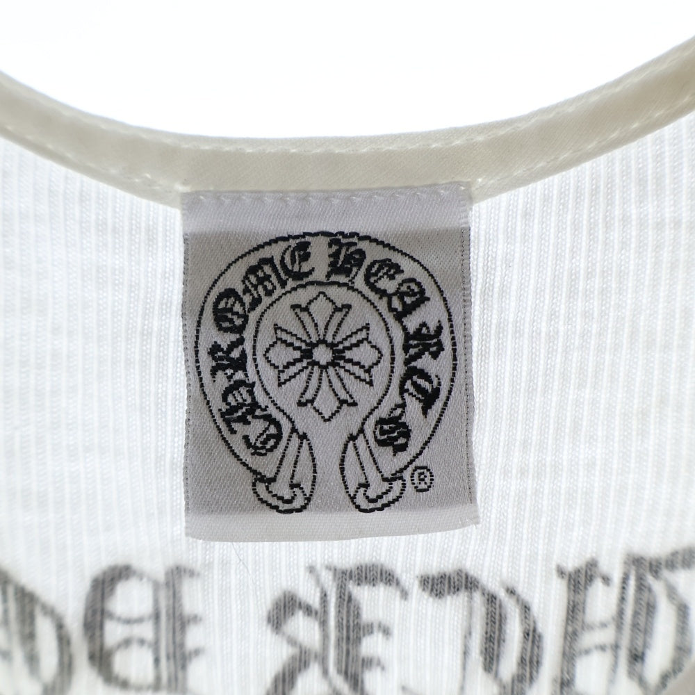 CHROME HEARTS(クロムハーツ) OLD VINE DAGGER HORSESHOE LIB TANK TOP オールド 東京限定 ヴァインダガー ホースシュー リブタンクトップ ホワイト
