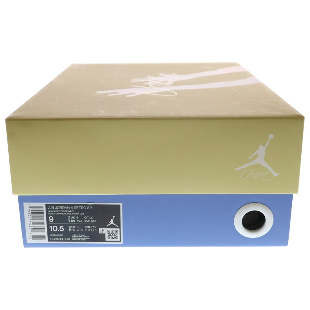 NIKE(ナイキ) × UNION AIR JORDAN 4 GUAVA ICE DC9533-800 ユニオン エアジョーダン4 グァバアイス ハイカットスニーカー シューズ マルチ US9/27.0cm