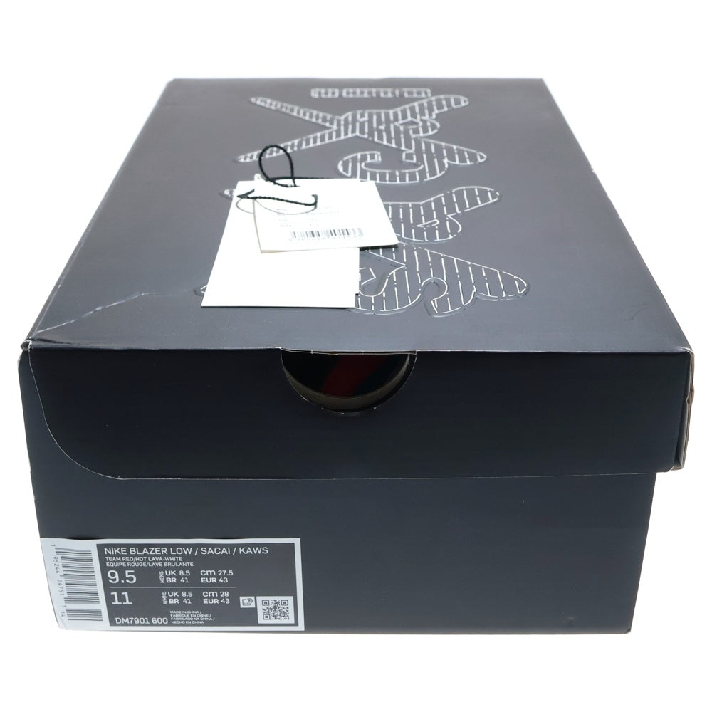 NIKE(ナイキ) × sacai × KAWS BLAZER LOW TEAM RED DM7901-600 サカイ カウズ ブレーザー チームレッド ローカットスニーカー シューズ マルチカラー US9.5/27.5cm