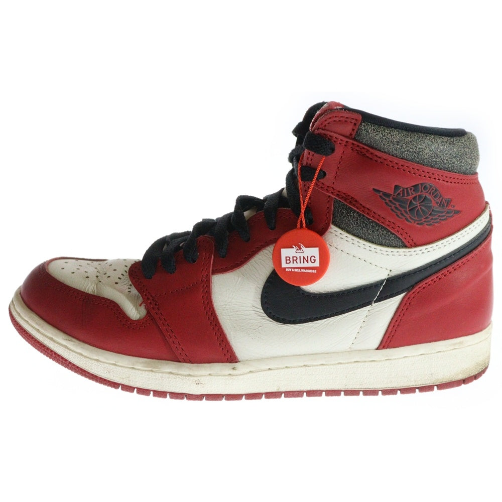 NIKE(ナイキ) AIR JORDAN 1 エアジョーダン1 シカゴ ロストアンドファウンド ハイカットスニーカー ホワイト/レッド US9.5/27.5cm DZ5485-612