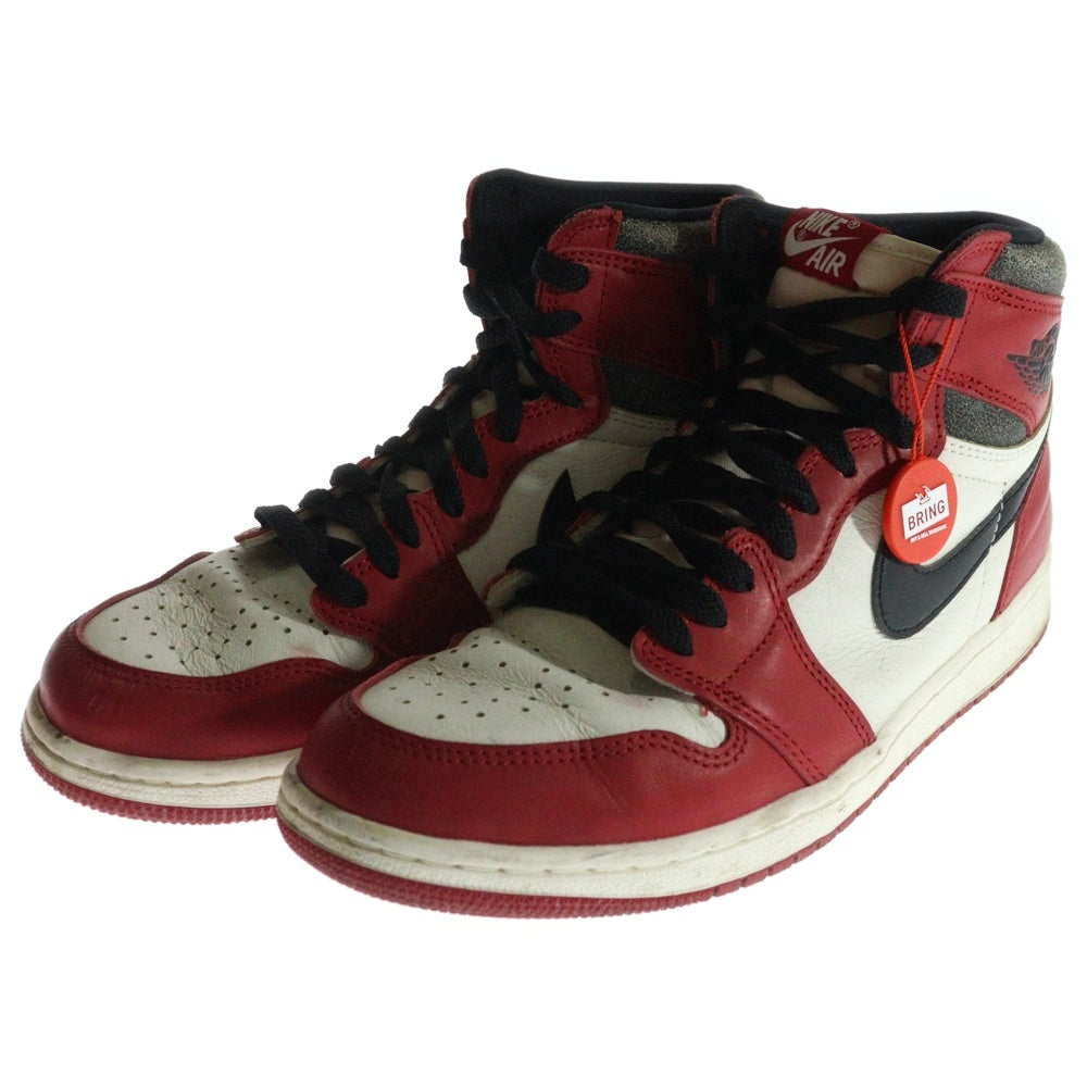 NIKE(ナイキ) AIR JORDAN 1 エアジョーダン1 シカゴ ロストアンドファウンド ハイカットスニーカー ホワイト/レッド US9.5/27.5cm DZ5485-612