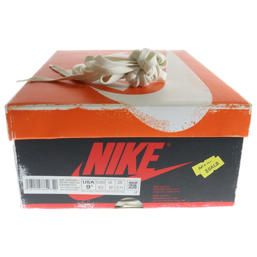 NIKE(ナイキ) AIR JORDAN 1 エアジョーダン1 シカゴ ロストアンドファウンド ハイカットスニーカー ホワイト/レッド US9.5/27.5cm DZ5485-612