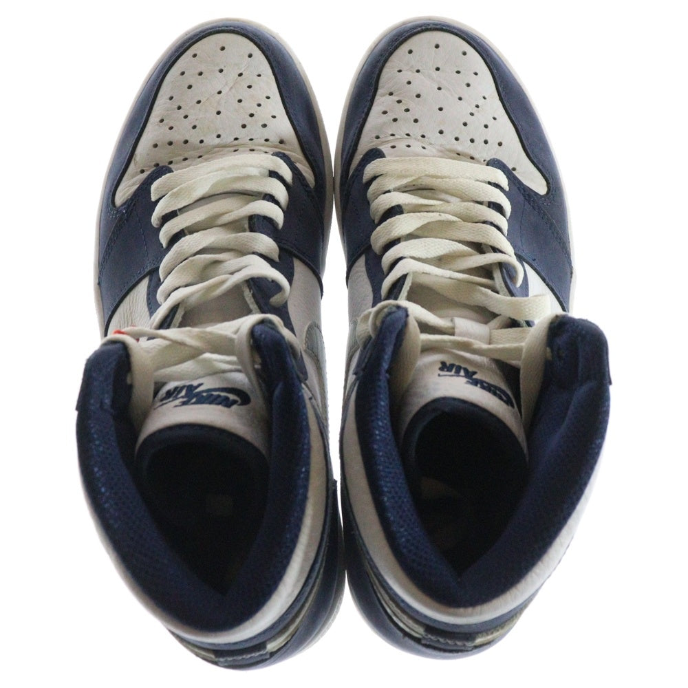 NIKE(ナイキ) AIR JORDAN 1 HIGH OG CO.JP MIDNIGHT NAVY 2020 DC1788-100 エアジョーダン 1 ミッドナイトネイビー ハイカットスニーカー ホワイト/ネイビー US9.5/27.5cm