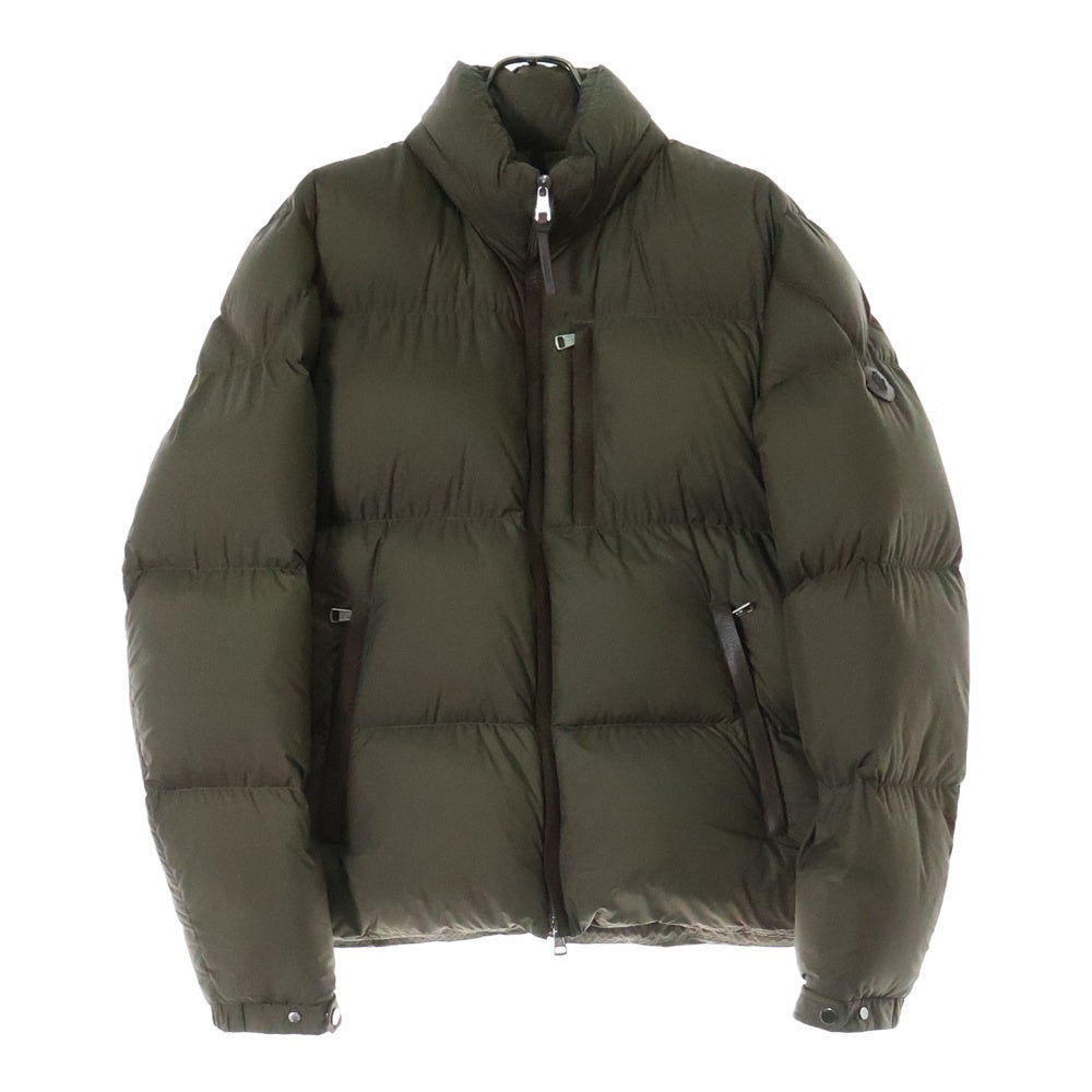 MONCLER(モンクレール) BESBRE GIUBBOTTO I20911A00092 549SK ロゴワッペン パデット ダウンジャケット ブラウン