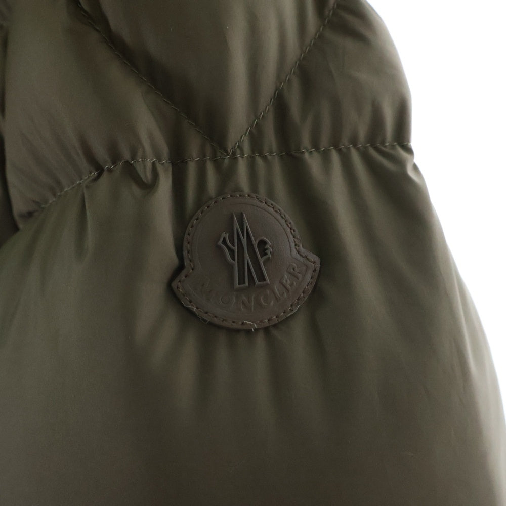 MONCLER(モンクレール) BESBRE GIUBBOTTO I20911A00092 549SK ロゴワッペン パデット ダウンジャケット ブラウン