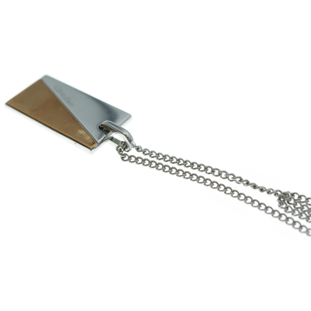 Calvin Klein(カルバンクライン) プレート チェーンネックレス シルバー