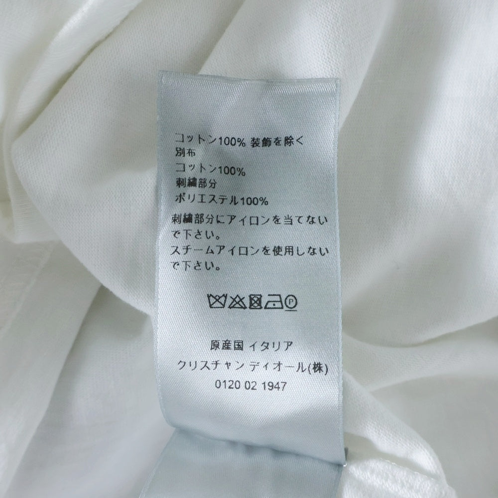 DIOR(ディオール) 21AW ×KENNY SCHARF Oversize Logo T-Shirt 193J646A0554 ×ケニーシャーフ ロゴ刺繍 オーバーサイズ クルーネック半袖Tシャツカットソー ホワイト/ブラック