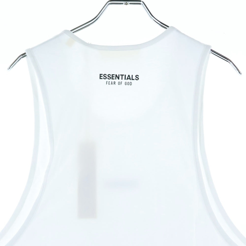 FEAR OF GOD ESSENTIALS(フィアオブゴッド エッセンシャルズ) Vintage Fit フロントラバーロゴ タンクトップ ホワイト