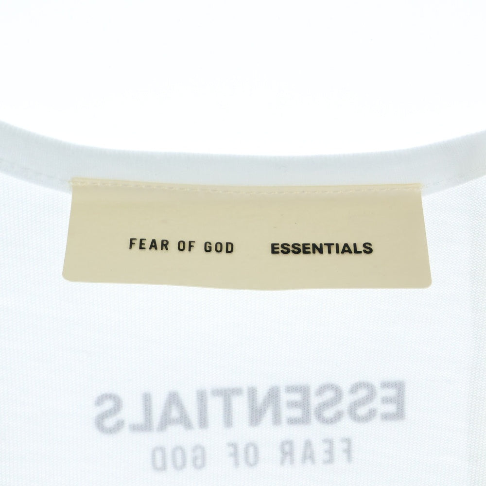 FEAR OF GOD ESSENTIALS(フィアオブゴッド エッセンシャルズ) Vintage Fit フロントラバーロゴ タンクトップ ホワイト