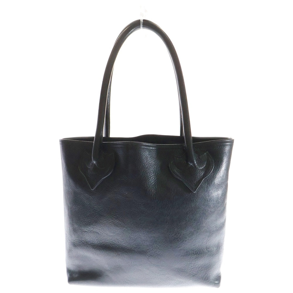 CHROME HEARTS(クロムハーツ) FS TOTE FSトート クロスパッチ付きレザートートバッグ ブラック
