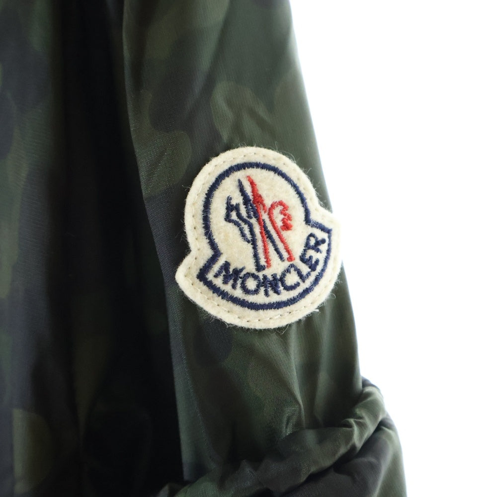 MONCLER(モンクレール) TRIEUX GIUBBOTTO D10914104785 539BB 迷彩柄 ナイロンジャケット フーディ グリーン