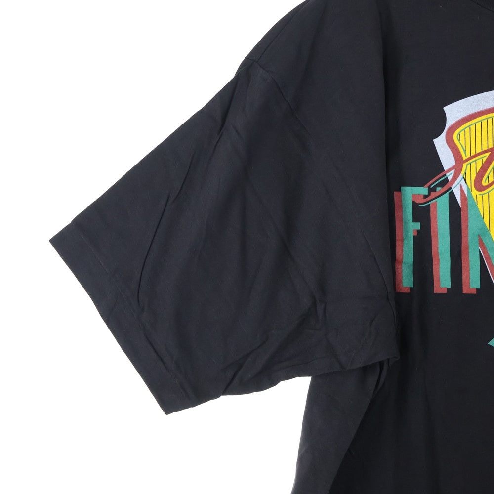 VINTAGE(ヴィンテージ) 90s STICKY FINGERS TEE スティッキーフィンガープリント半袖カットソー 半袖Tシャツ シングルステッチ ブラック