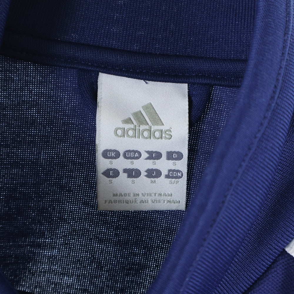 adidas(アディダス) TRACK JACKET フランス代表 ロゴ刺繍ジップアップジャケット トラックジャケット ジャージ ネイビー APU008