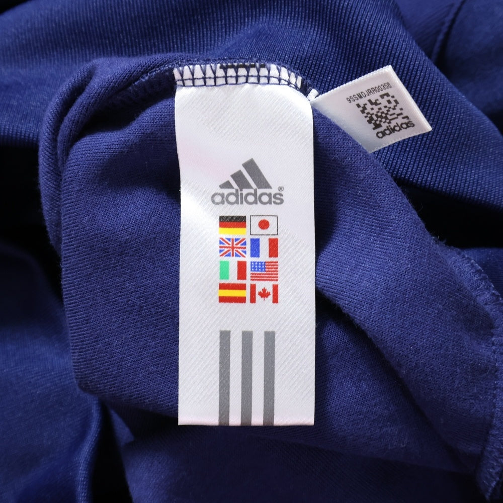 adidas(アディダス) TRACK JACKET フランス代表 ロゴ刺繍ジップアップジャケット トラックジャケット ジャージ ネイビー APU008