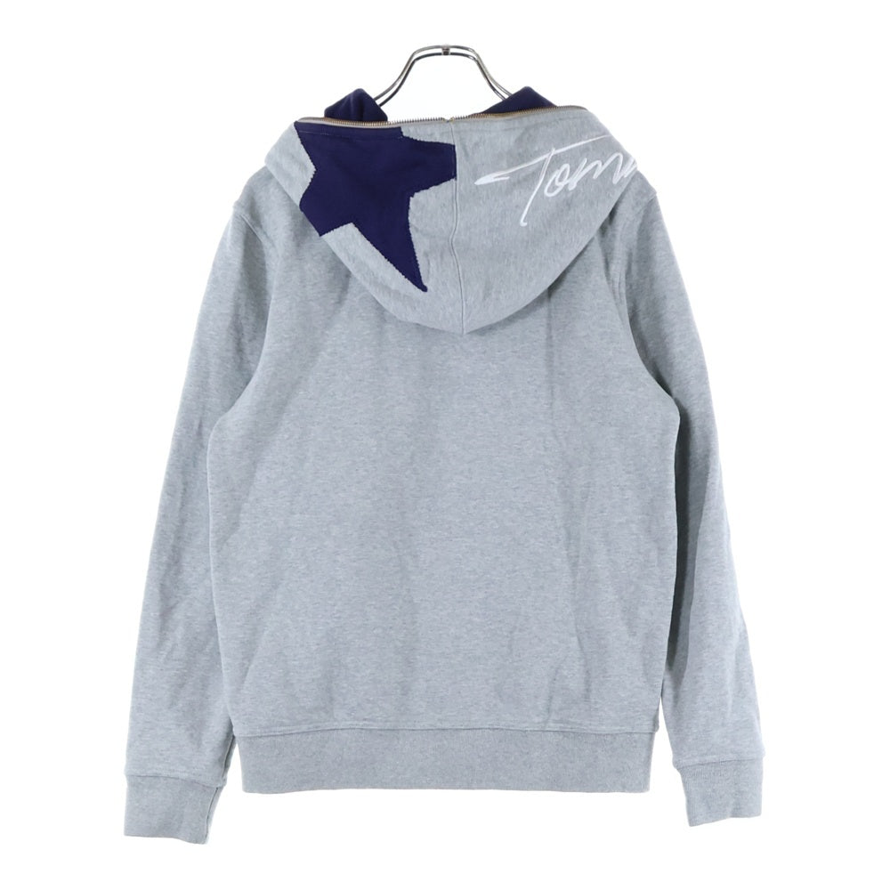 TOMMY(トミー) STAR PRINT ZIP UP PARKA スタープリントジップアップパーカー フーディー グレー 21-4321105-210
