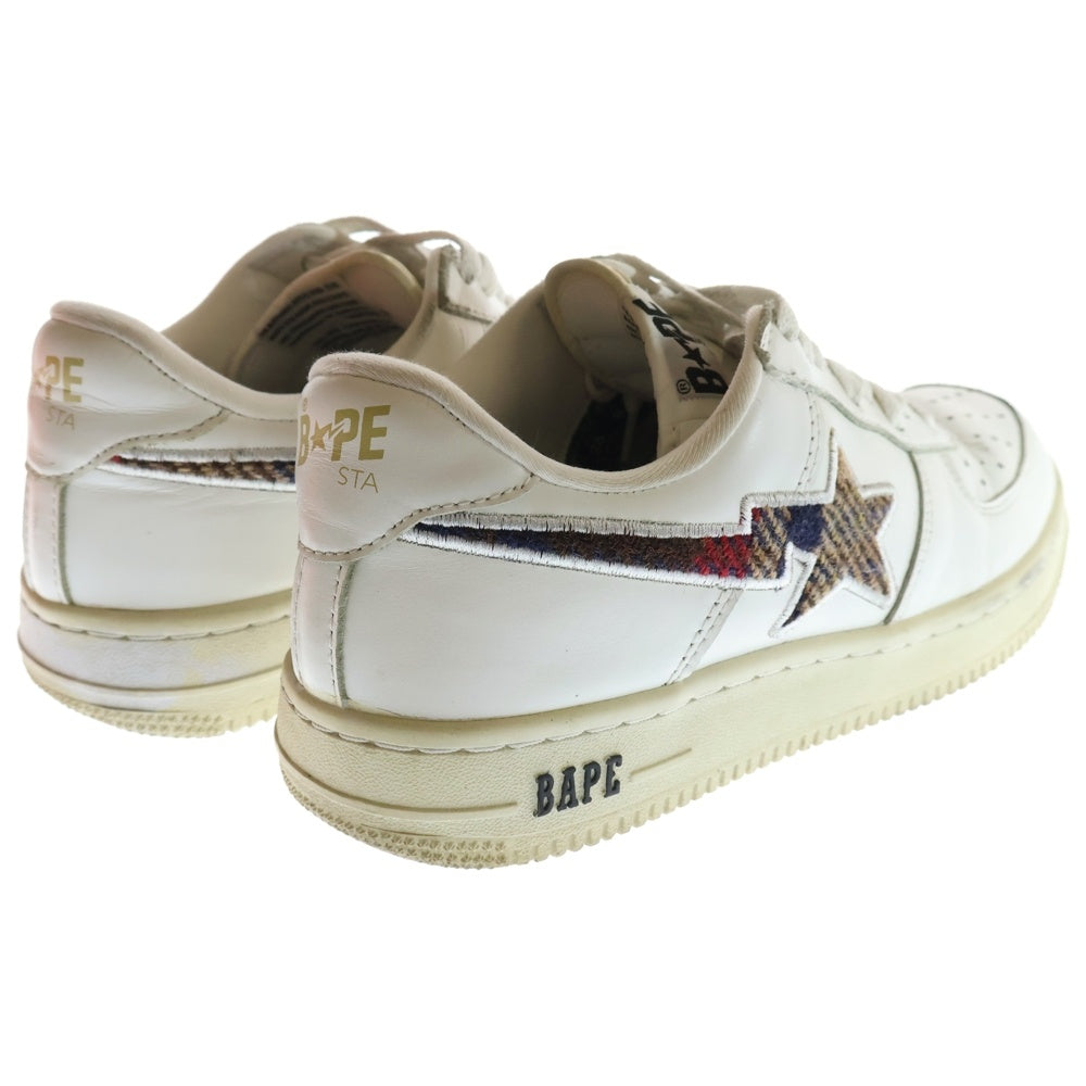 A BATHING APE(アベイシングエイプ) BAPE STA ベイプスタ ローカットスニーカー シューズ ホワイト US8/26cm