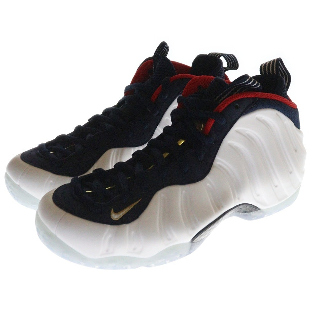 NIKE(ナイキ) AIR FOAMPOSITE 1 PRM OLYMPIC 575420-400 エアフォームポジット1 プレミアム オリンピック ハイカットスニーカー シューズ ホワイト/ネイビー US8/26cm