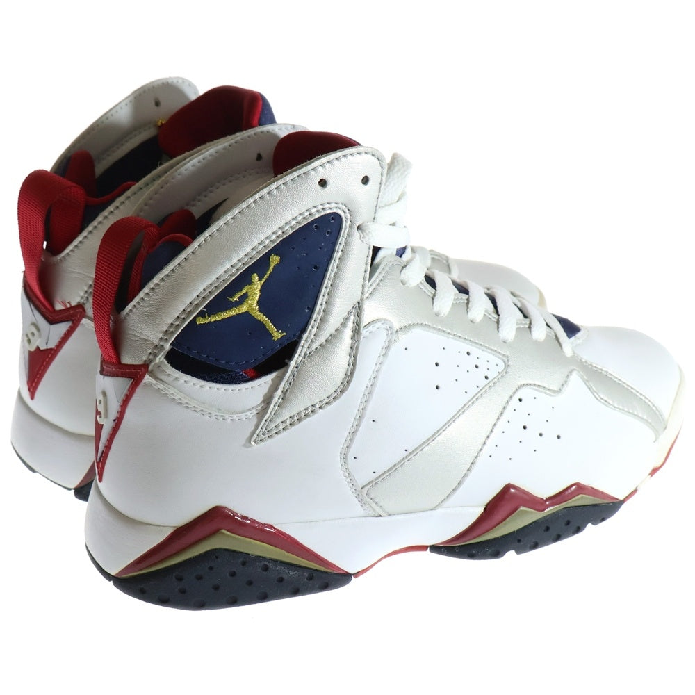NIKE(ナイキ) 【観賞用 2004年製】AIR JORDAN 7 RETRO OLYMPIC 304775-171 エアジョーダン7 レトロ バルセロナオリンピック ハイカットスニーカー シューズ ホワイト US8/26cm