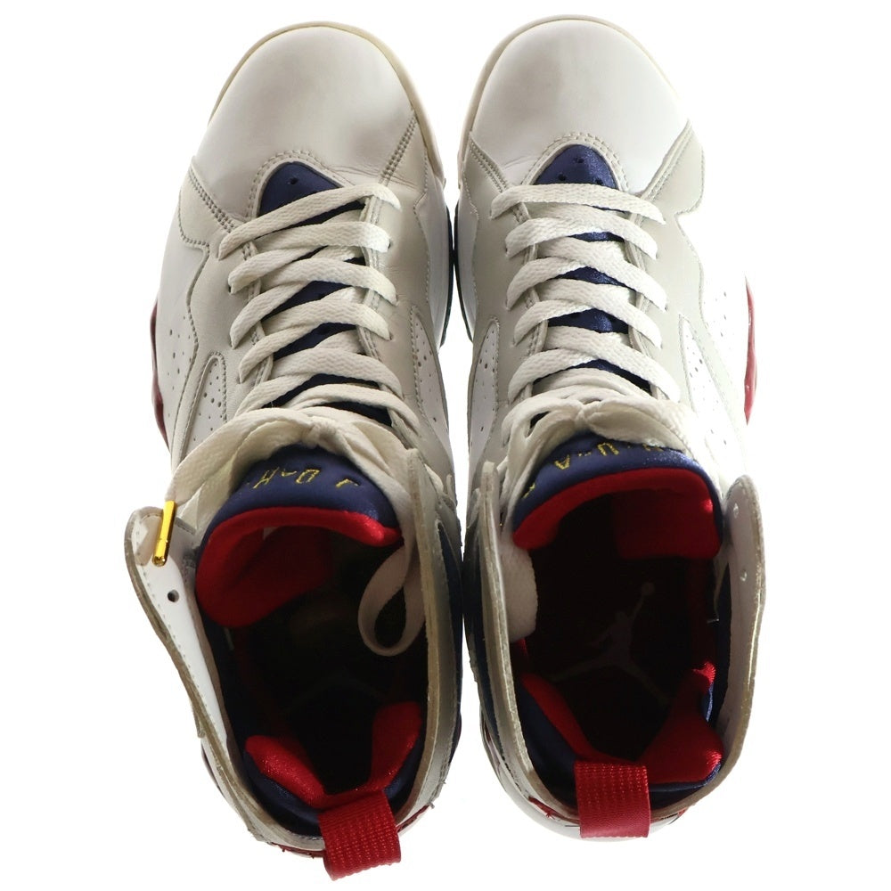 NIKE(ナイキ) 【観賞用 2004年製】AIR JORDAN 7 RETRO OLYMPIC 304775-171 エアジョーダン7 レトロ バルセロナオリンピック ハイカットスニーカー シューズ ホワイト US8/26cm