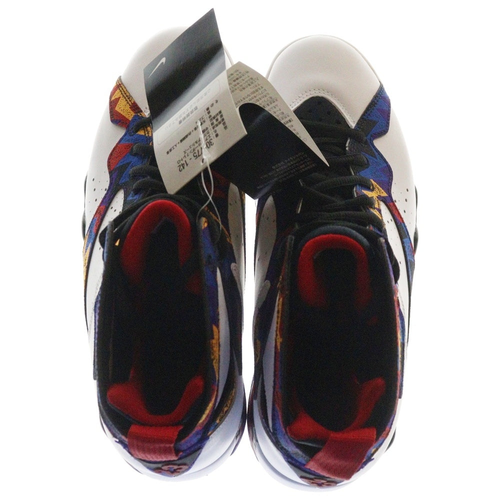 NIKE(ナイキ) 【観賞用 2015年製】 AIR JORDAN 7 RETRO NOTHING BUT NET エアジョーダン7 レトロ ナッシング バット ネット ハイカットスニーカー ホワイト US8/26cm 304775-142