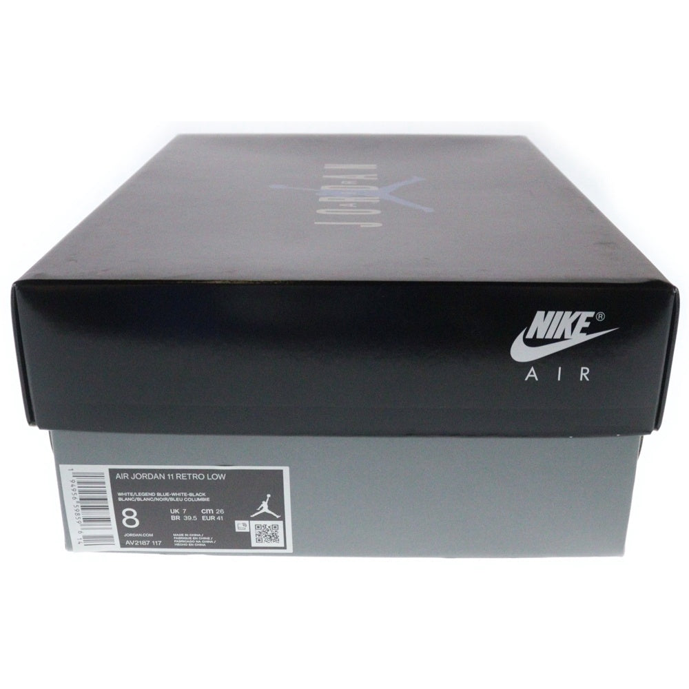 NIKE(ナイキ) AIR JORDAN 11 RETRO LOW AV2187-117 エアジョーダン11 レジェンドブルー ローカットスニーカー シューズ ホワイト US8/26cm