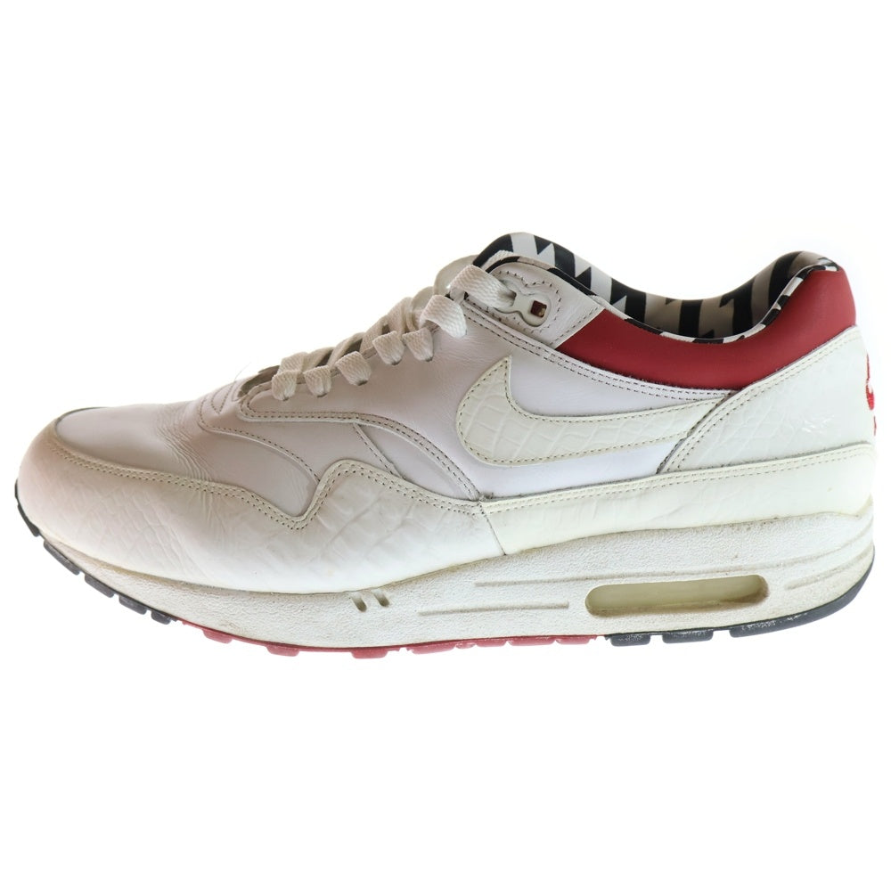 NIKE(ナイキ) AIR MAX PREMIUM SP EURO CHAMPS CROCODILE 314252-113 エアマックスプレミアム ユーロチャンプス ローカットスニーカー シューズ ホワイト US8/26cm
