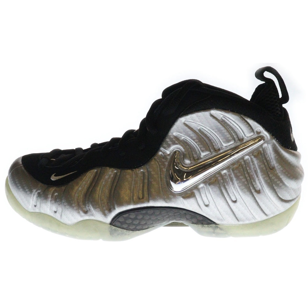 NIKE(ナイキ) AIR FOAMPOSITE PRO SILVER SURFER 616750‐004 エアフォームポジット プロ シルバー サーファー ハイカットスニーカー シューズ シルバー/ブラック US8/26cm