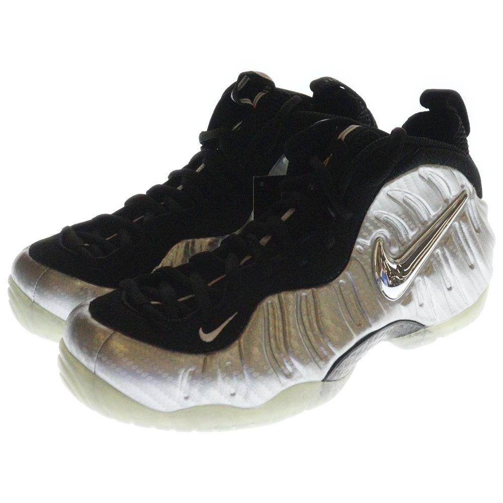 NIKE(ナイキ) AIR FOAMPOSITE PRO SILVER SURFER 616750‐004 エアフォームポジット プロ シルバー サーファー ハイカットスニーカー シューズ シルバー/ブラック US8/26cm