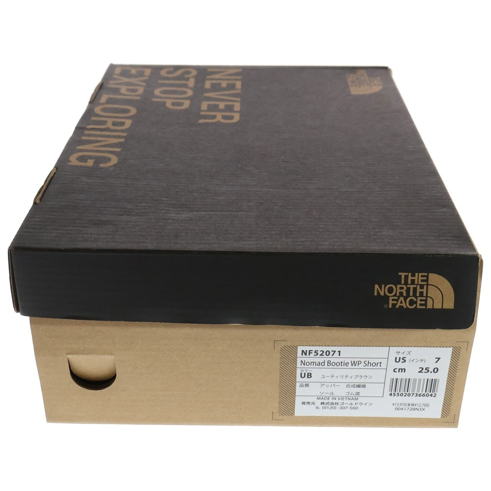 THE NORTH FACE(ザノースフェイス) Nomad Bootie WP Short NF52071 ノマドブーティー ショートブーツ ブラウン US7/25cm