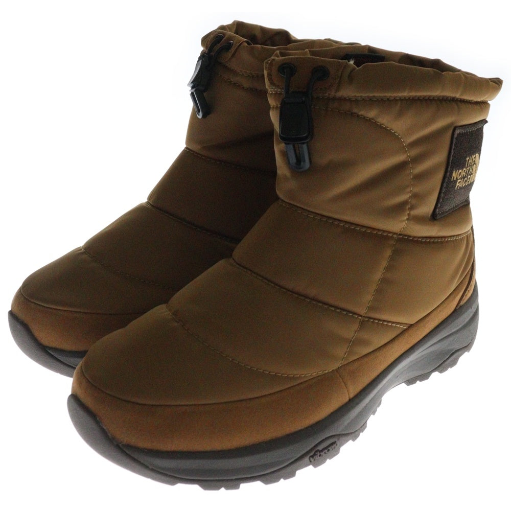 THE NORTH FACE(ザノースフェイス) Nuptse Bootie WP Logo Short NF52280 ヌプシブーティ 中綿入りウィンターブーツ ブラウン US7/25cm