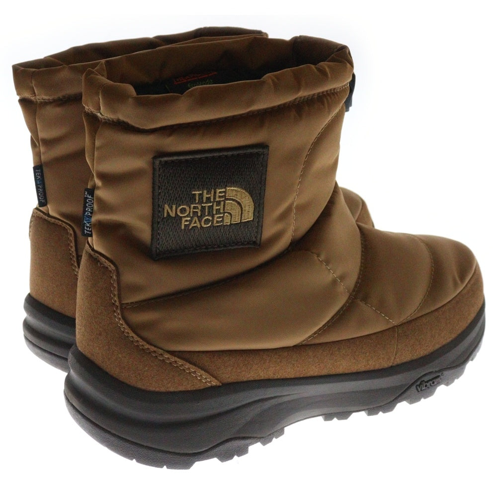 THE NORTH FACE(ザノースフェイス) Nuptse Bootie WP Logo Short NF52076 ヌプシブーティ 中綿入りウィンターブーツ ブラウン US7/25cm