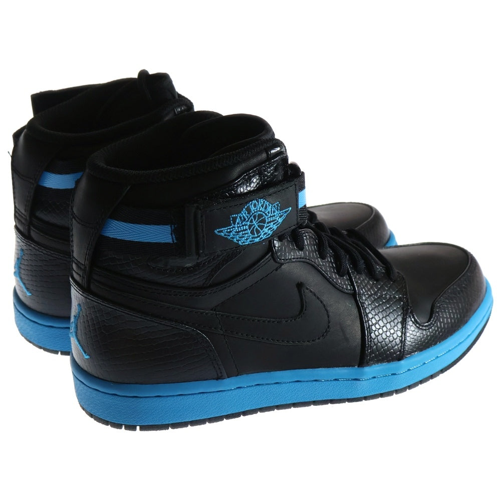 NIKE(ナイキ) 【観賞用2009年製】AIR JORDAN 1 HIGH STRAP 375352-001 エアジョーダン1 ハイ ストラップ ハイカットスニーカー シューズ ブラック/ブルー US8/26cm