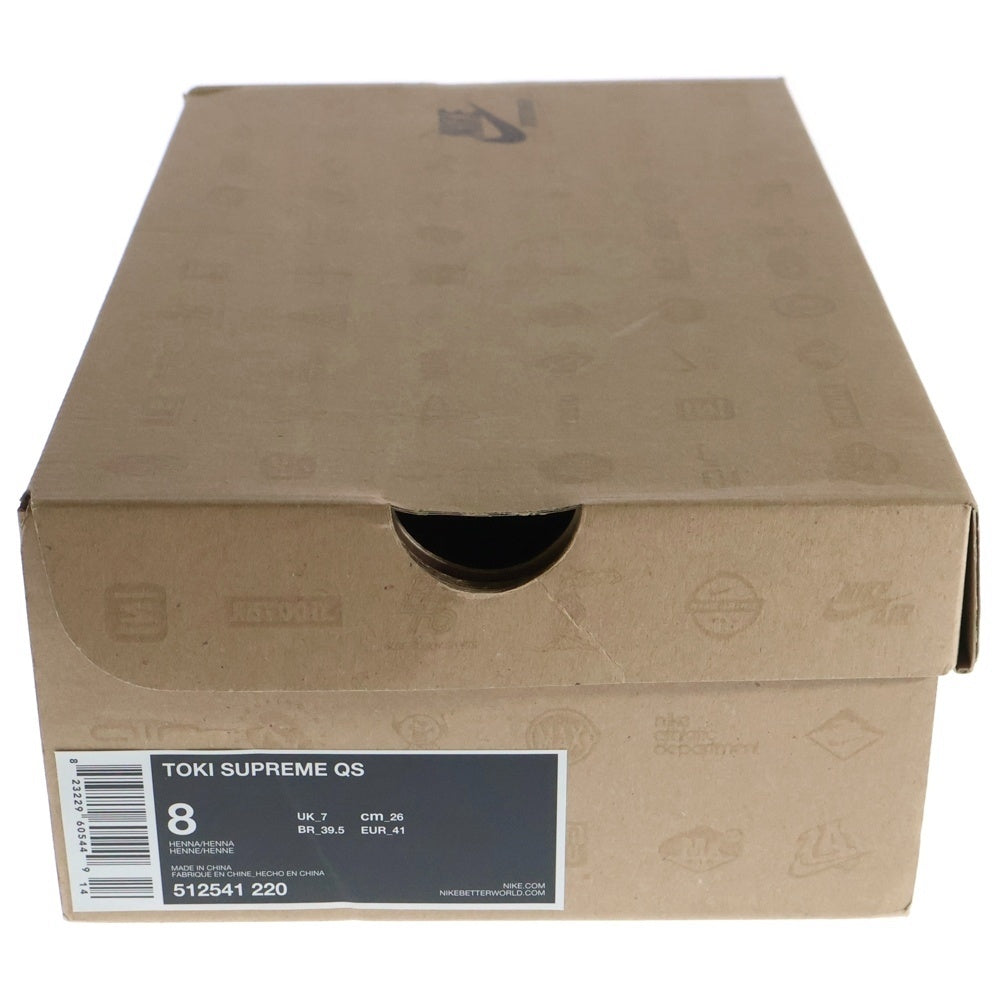 NIKE(ナイキ) TOKI SUPREME QS 512541-220 トキ シュプリーム ガムソール レザーハイカットスニーカー シューズ ブラウン US8/26cm
