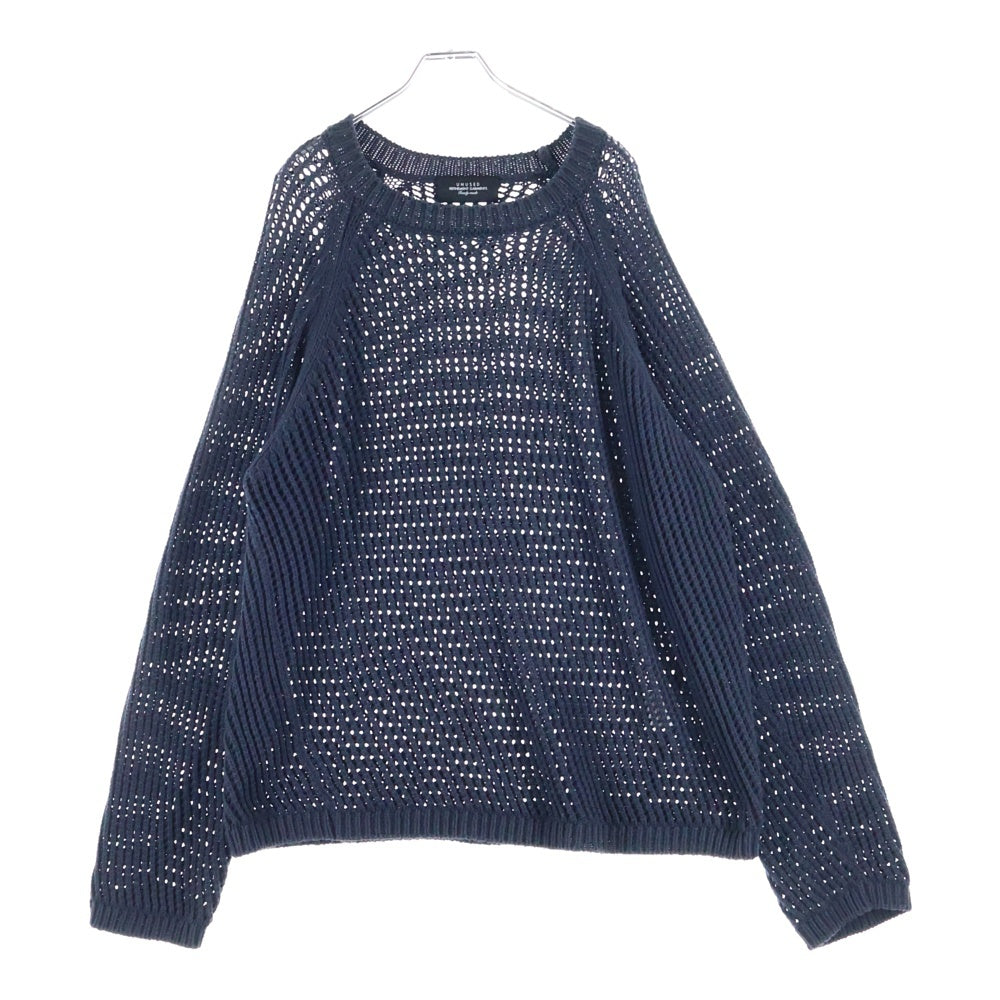 UNUSED(アンユーズド) 3G crew neck mesh knit メッシュニットセーター US1988 ネイビー
