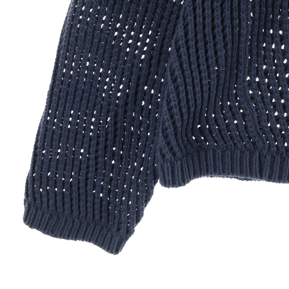 UNUSED(アンユーズド) 3G crew neck mesh knit メッシュニットセーター US1988 ネイビー